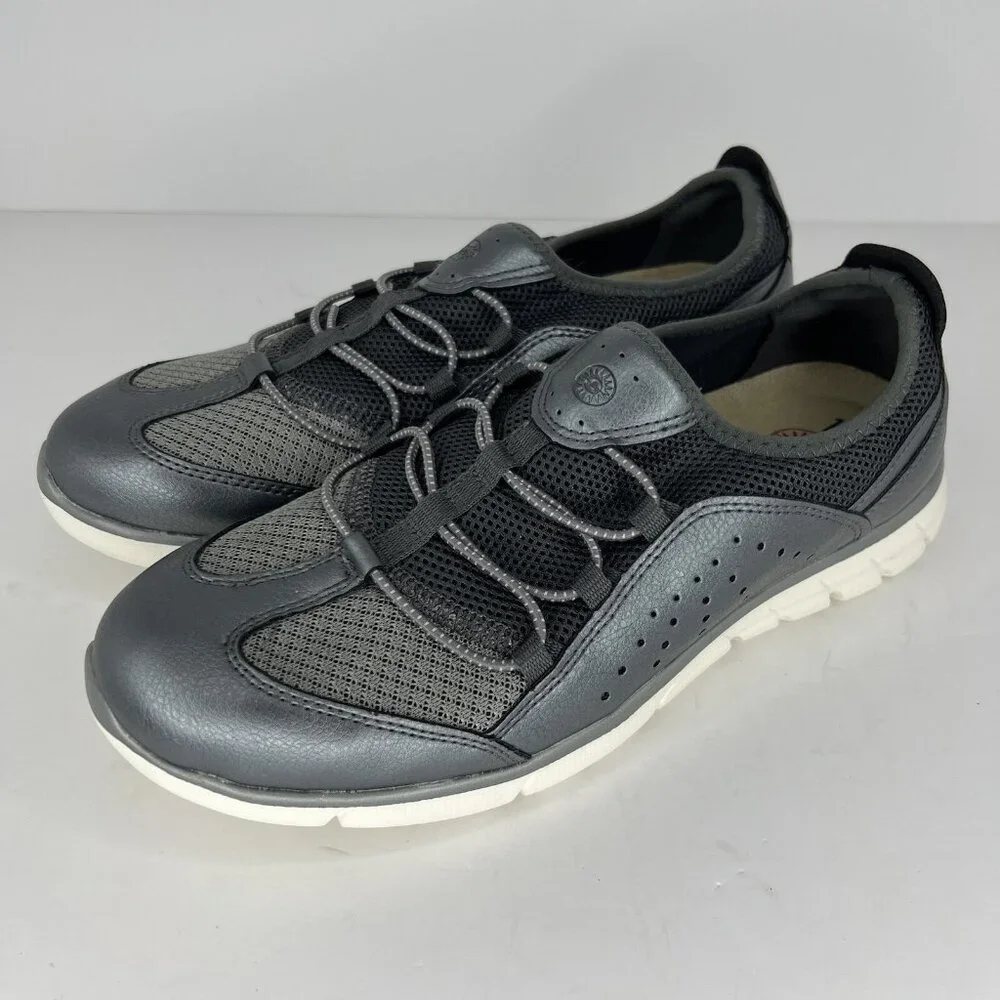 Earth Spirit Metal Gray Casual Slip-On Comfort Loafers Womens Size 10 Shoes